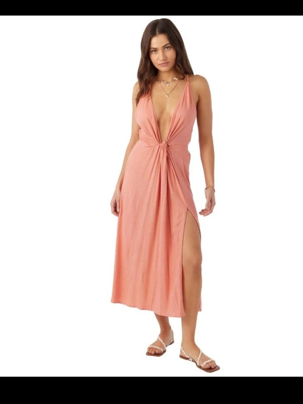 O'Neill Kara Cover Up Dress | Tawny Org | Size M